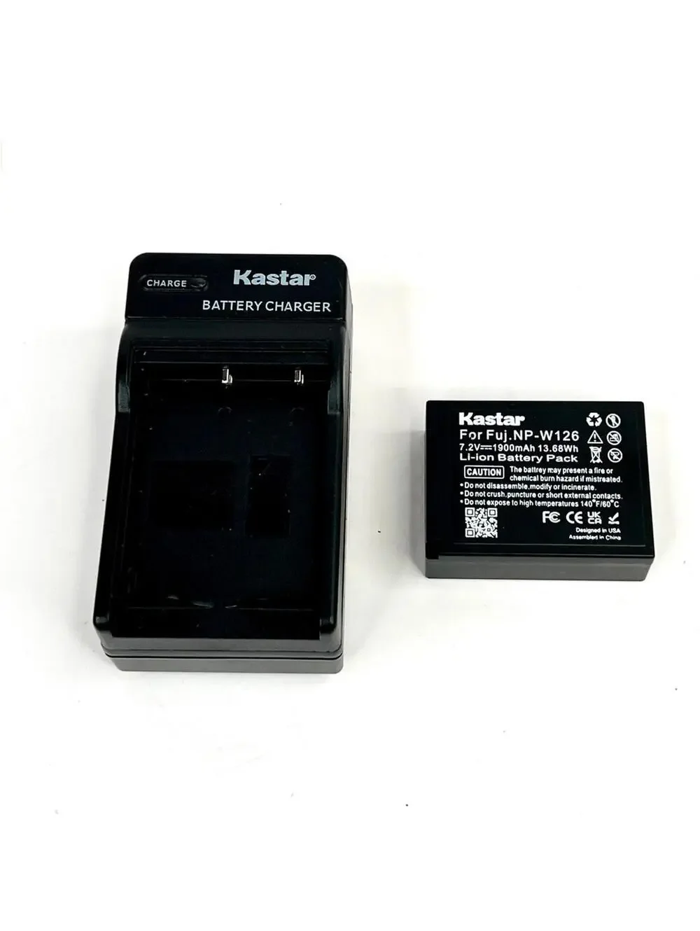 Kastar Fujifilm NP-W126 Battery and Wall Charger for Fujifilm NP-W126